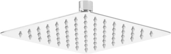 Takdusch i stål - 200x200 mm