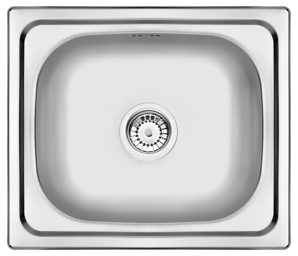 Stålvask med 1 kumme