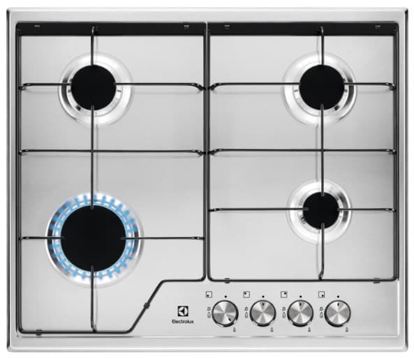Electrolux KGS6424BX Rostfritt stål Inbyggd 60 cm Gas 4 zon(er)