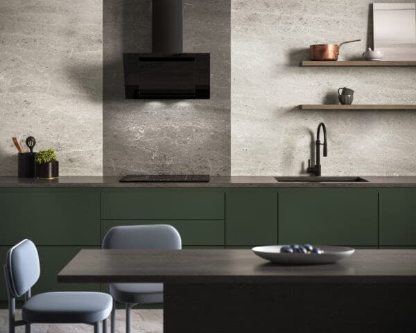Vertikal Eco Duo Glas vægmonteret emhætte sort