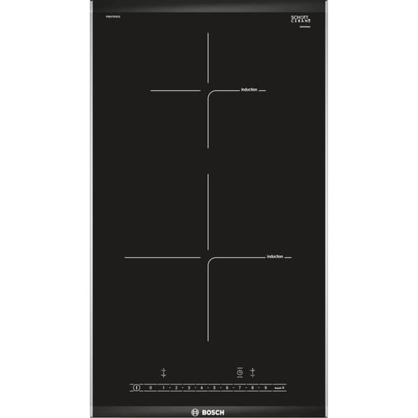 Bosch PIB375FB1E kogeplade Sort, Rustfrit stål Indbygget Zone induktionskogeplade 2 zone(r)