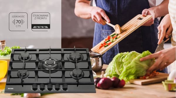 Gaskogeplade med wok-brænder MPM-70-GMH-21