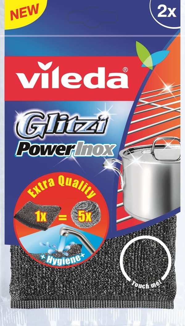 Svamp Vileda Glitzi Power Inox 2 stk.