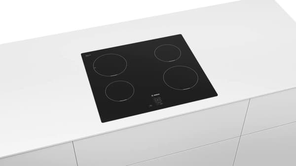 Bosch Serie 2 PUG611AA5E Spishäll Svart Bänkskiva 60 cm Zon Induktionshäll 4 zon(er)