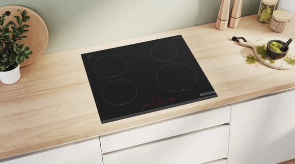 Bosch Serie 6 PIE631HB1E liesitaso Musta Sisäänrakennettu 60 cm Vyöhykkeen induktioliesitaso 4 aluetta