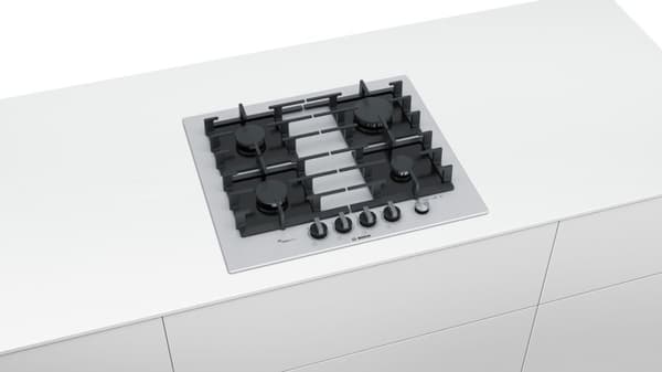 Bosch Serie 6 Gasspishäll PPP6A2M90 4 zoner vit färg Inbyggd 60 cm 4 zon(er)
