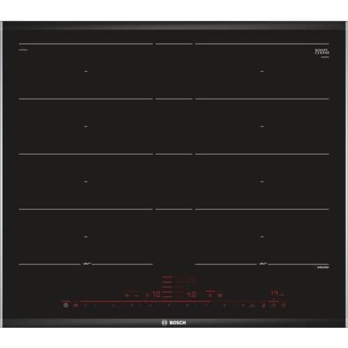 Bosch Serie 8 PXY675DC1E liesitaso Musta Sisäänrakennettu Vyöhykkeen induktioliesitaso 4 aluetta