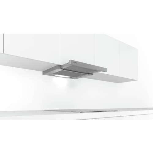 Bosch Serie 4 DFT63AC50 köksfläkt Halvinbyggd (utdragbar) Silver 360 m³/h D
