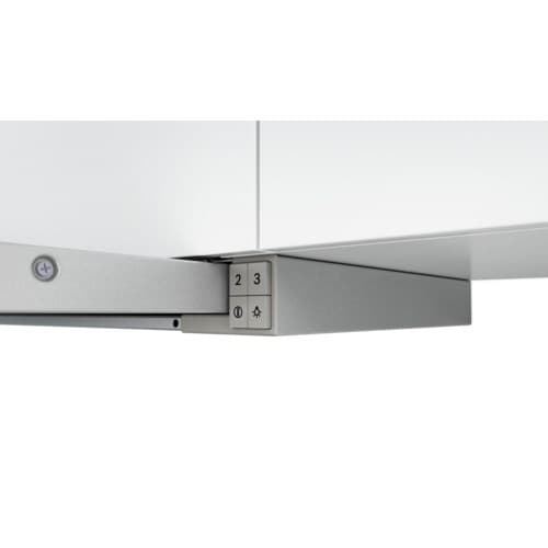 Bosch Serie 4 DFT63AC50 köksfläkt Halvinbyggd (utdragbar) Silver 360 m³/h D
