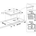 Miniatyrbillede 4 af 7: Whirlpool WB B8360 NE kogeplade Sort Indbygget 59 cm Zone induktionskogeplade 4 zone(r)