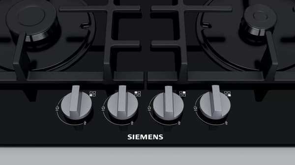 Siemens iQ300 EN6B6PB90 liesitaso musta sisäänrakennettu 60 cm kaasu 4 aluetta