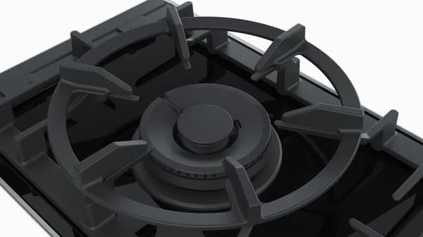 Bosch Serie 8 PRA3A6B70 liesitaso Musta Sisäänrakennettu 30 cm Kaasuliesi 1 alue(tta)