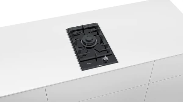 Bosch Serie 8 PRA3A6B70 liesitaso Musta Sisäänrakennettu 30 cm Kaasuliesi 1 alue(tta)