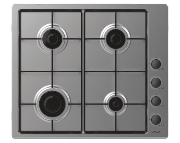 Candy Smart CHW6LBX/4U Rostfritt stål Inbyggd 60 cm Gas 4 zon(er)