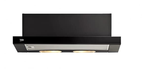 Beko CTB6250B köksfläkt 420 m³/h Delvis inbyggd (utdragbar) Svart