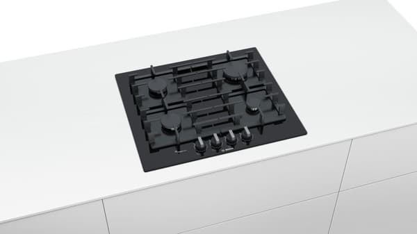 Bosch Serie 6 PPP6A6B90 kogeplade Sort Indbygget gas 4 zone(r)