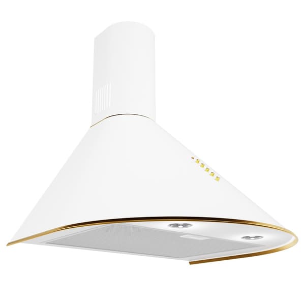 Emhætte Akpo WK-4 Dandys GOLD 60 cm 450 m3/t, Hvid