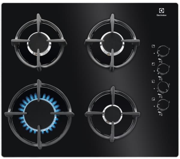 Electrolux EGG6407K Svart Inbyggd 59 cm Gas 4 zon(er) Svart