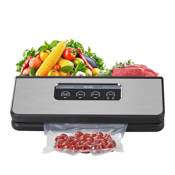 BioloMix Vakuumförpackare, Dubbel Förseglingsläge, 30 cm Förseglingslängd,EU-kontakt, 3030 vakuumförseglare, 220V