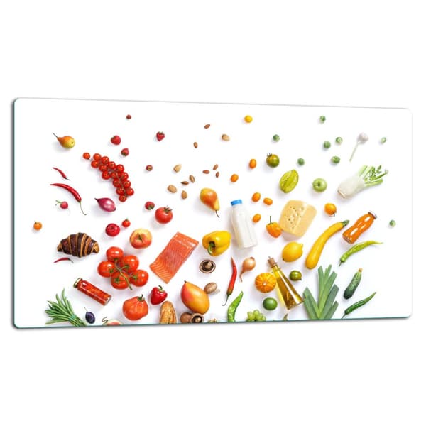 SKÄRBRÄDA I GLAS 52x30 GRÖNSAKER