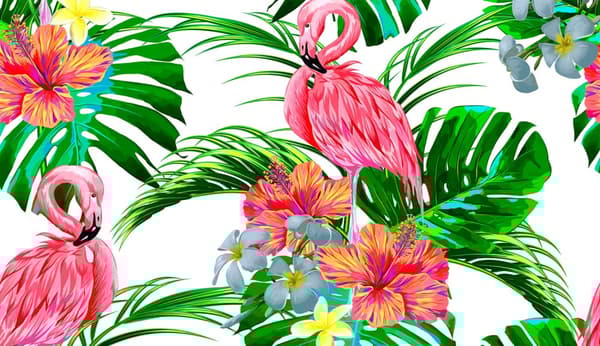 SKÄRBRÄDA I GLAS 52x30 FLAMINGO