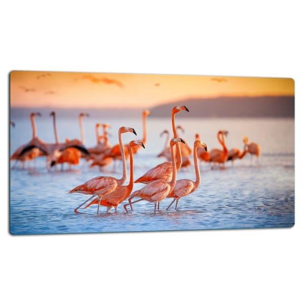 SKÄRBRÄDA I GLAS 52x30 FLAMINGO