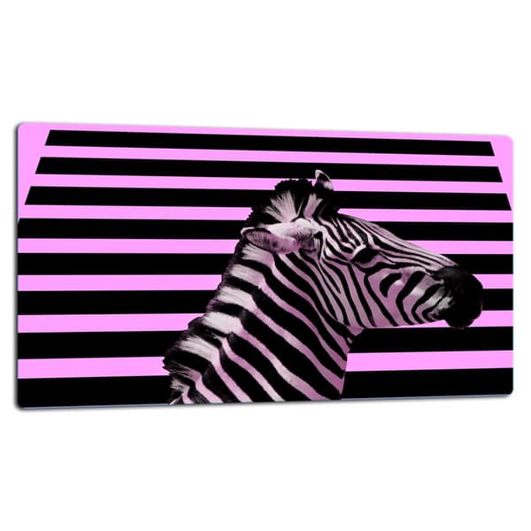 SKÆREBRÆT I GLAS 52x30 ZEBRA