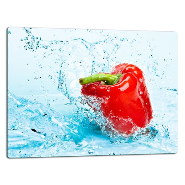 SKÄRBRÄDA I GLAS 52x40 PAPRIKA