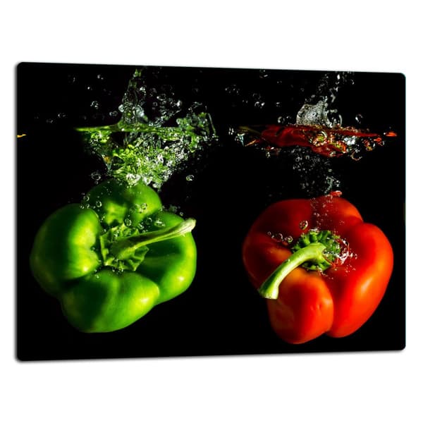 SKÄRBRÄDA I GLAS 52x40 PAPRIKA