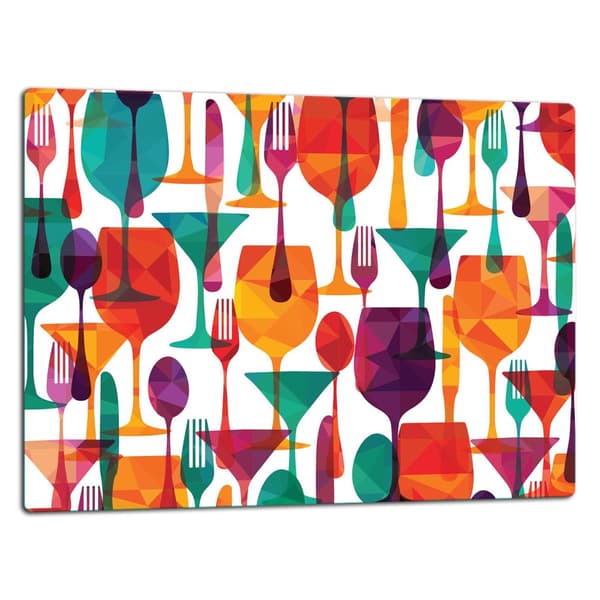 SKÆREBRÆT I GLAS 52X40 GLAS