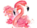 Pikkukuva 2 / 11: LASILEIKKUULAUTA 52x40 FLAMINGO
