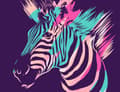 Miniatyrbild 2 av 11: SKÄRBRÄDA I GLASPLATTA 52x40 ZEBRA