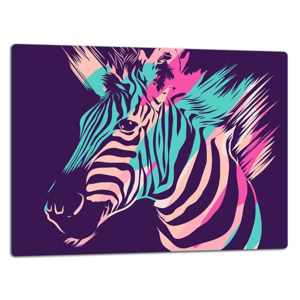 SKÄRBRÄDA I GLASPLATTA 52x40 ZEBRA