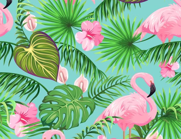 SKÆREBRÆT I GLAS 52x40 FLAMINGO