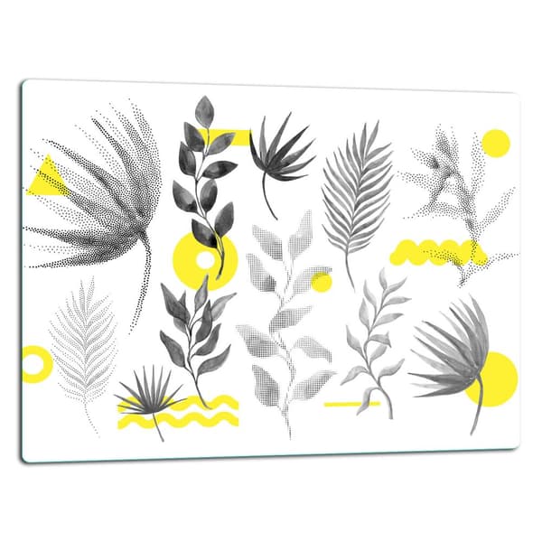 SKÄRBRÄDA I GLAS 52x40 BLOMMOR