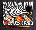 Miniatyrbild 6 av 11: SKÄRBRÄDA I GLASPLATTA 52x40 ZEBRA