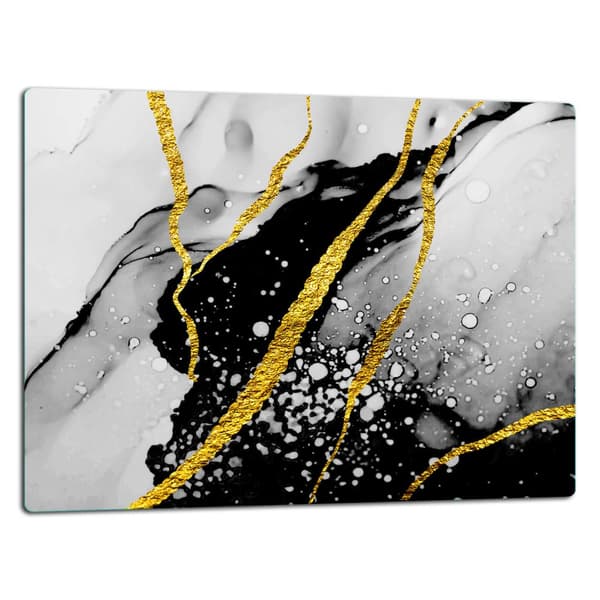 SKÄRBRÄDA I GLASPLATTA 52x40 MARMOR