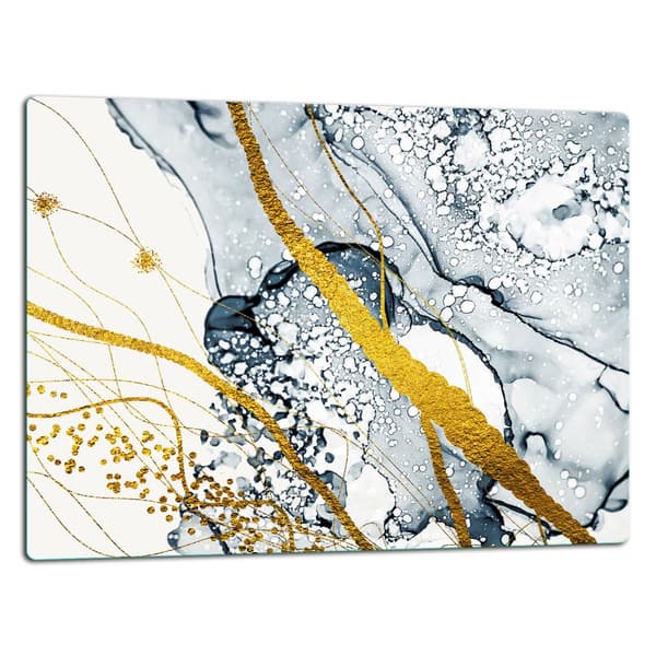 SKÄRBRÄDA I GLASPLATTA 52x40 MARMOR