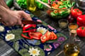 Miniatyrbillede 9 af 11: SKÆREBRÆT I GLAS 52x40 BLOMSTER