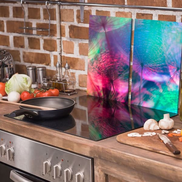 GLAS SKÆREBRÆT 2x 30x52 BLOMST
