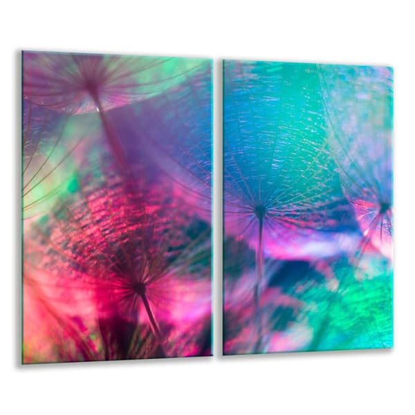 GLAS SKÆREBRÆT 2x 30x52 BLOMST