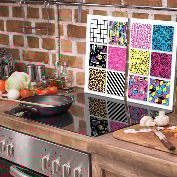 GLAS SKÄRBRÄDA 2x 30x52 MOSAIK