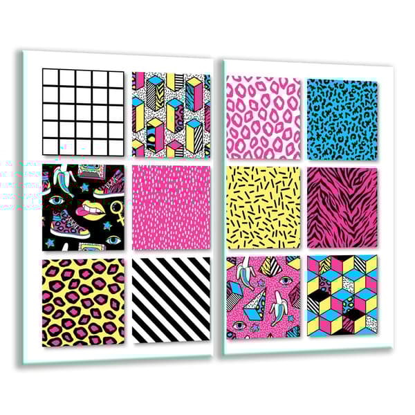 GLAS SKÄRBRÄDA 2x 30x52 MOSAIK
