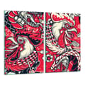 Miniatyrbild 1 av 11: GLAS SKÄRBRÄDA 2x 30x52 ROOSTER