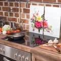 Miniatyrbillede 3 af 11: GLAS SKÆREBRÆT 2x 30x52 BLOMSTER