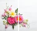 Miniatyrbillede 2 af 11: GLAS SKÆREBRÆT 2x 30x52 BLOMSTER
