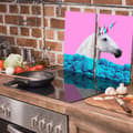 Miniatyrbild 3 av 11: SKÄRBRÄDOR I GLAS 2x 30x52 ENHÖRNING