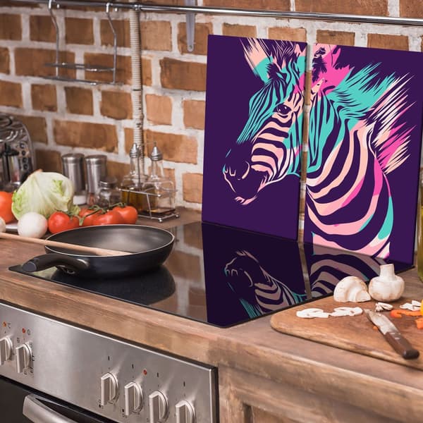 GLAS SKÄRBRÄDOR 2x 30x52 ZEBRA