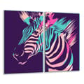 Miniatyrbild 1 av 11: GLAS SKÄRBRÄDOR 2x 30x52 ZEBRA
