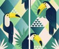 Pikkukuva 2 / 11: LASINEN LEIKKUULAUTA 2 x 30x52 MOSAIIKKI